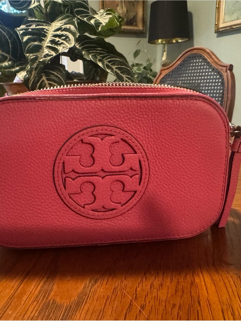 Tory Burch Pink Pebbled Leather Crossbody
